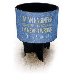 Engineer Quotes Black Beach Spiker Drink Holder (Personalized)