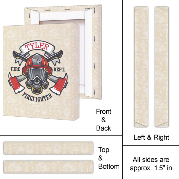 Firefighter 11x14 - Canvas Print - Approval