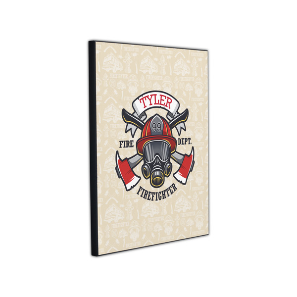 Firefighter 11x14 Wood Print - Angle View