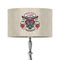 Firefighter 12" Drum Lampshade - ON STAND (Fabric)