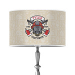 Firefighter 12" Drum Lamp Shade - Poly-film (Personalized)