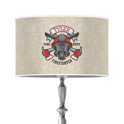 Firefighter 12" Drum Lamp Shade - Poly-film (Personalized)