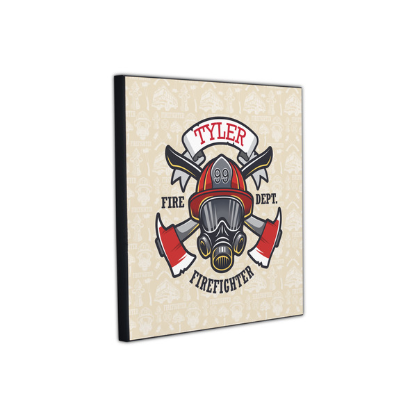 Firefighter 12x12 Wood Print - Angle View