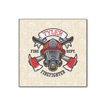 Firefighter Wood Print - 12x12 (Personalized)