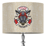Firefighter 16" Drum Lamp Shade - Fabric (Personalized)