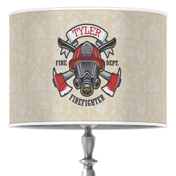 Firefighter 16" Drum Lamp Shade - Poly-film (Personalized)