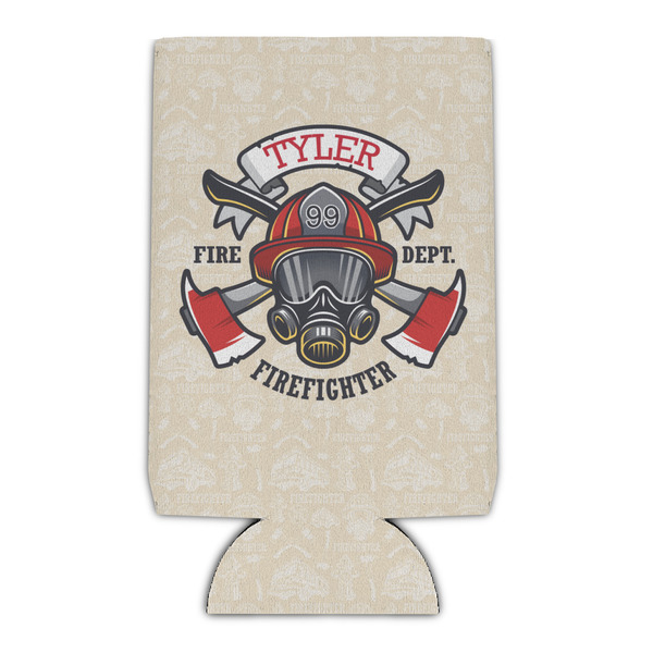Custom Firefighter Can Cooler (16 oz) (Personalized)