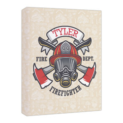 Firefighter Canvas Print - 16x20 (Personalized)