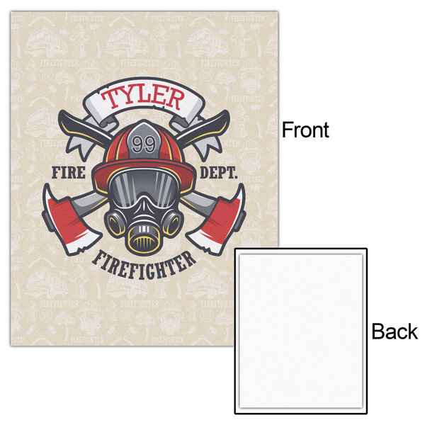 Firefighter 16x20 - Matte Poster - Front & Back