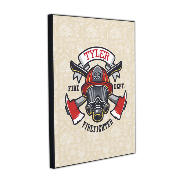 Firefighter 16x20 Wood Print - Angle View