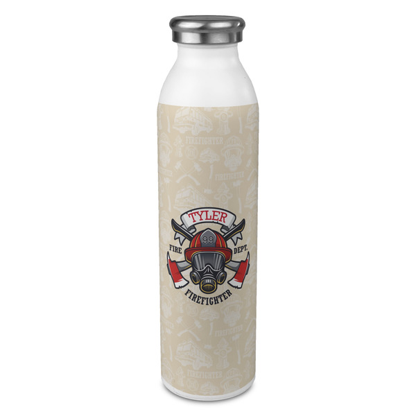 Custom Firefighter 20oz Stainless Steel Water Bottle - Full Print (Personalized)