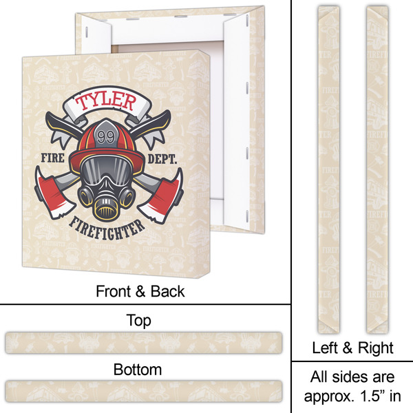 Firefighter 20x24 - Canvas Print - Approval