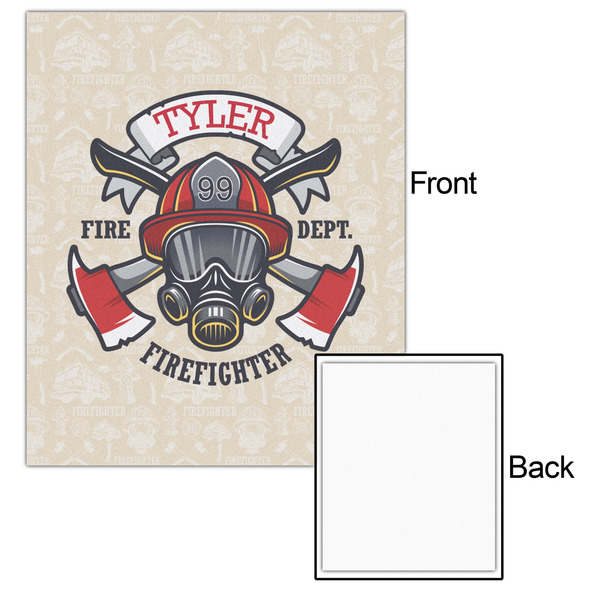 Firefighter 20x24 - Matte Poster - Front & Back