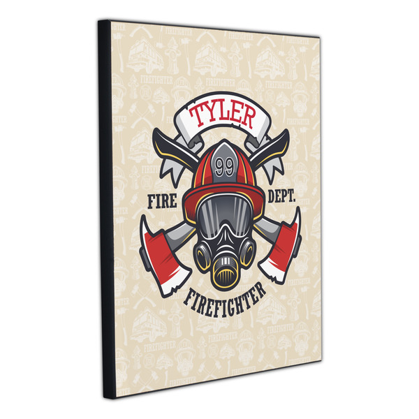 Firefighter 20x24 Wood Print - Angle View