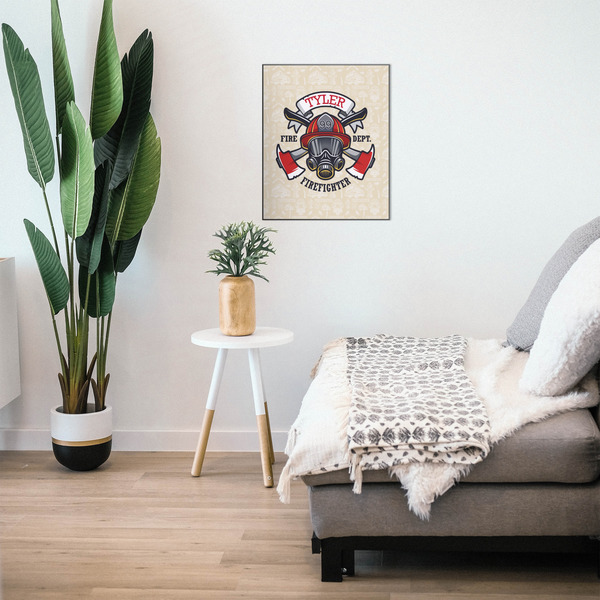 Firefighter 20x24 Wood Print - In Context