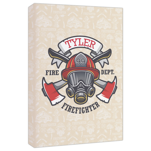 Custom Firefighter Canvas Print - 20x30 (Personalized)