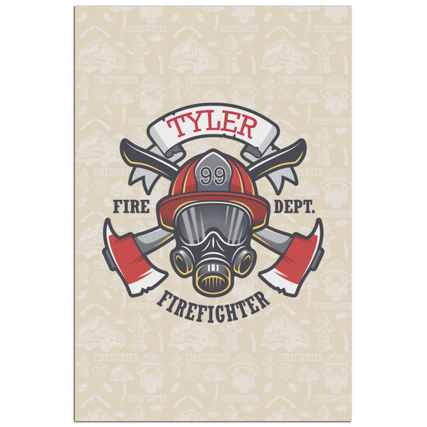 Custom Firefighter Poster - Matte - 24x36 (Personalized)