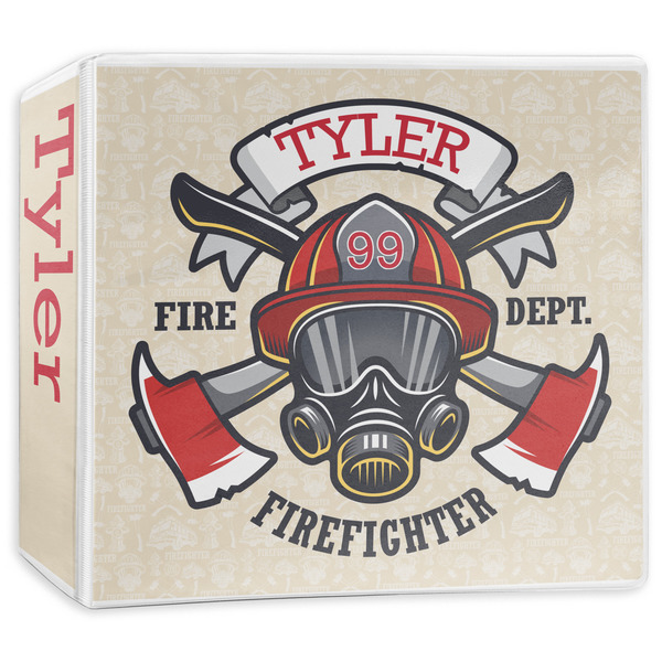 Custom Firefighter 3-Ring Binder - 3 inch (Personalized)