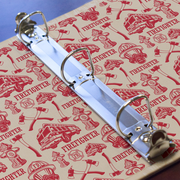Firefighter 3 Ring Binders - Full Wrap - 1" - DETAIL