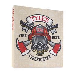 Firefighter 3 Ring Binder - Full Wrap - 1" (Personalized)