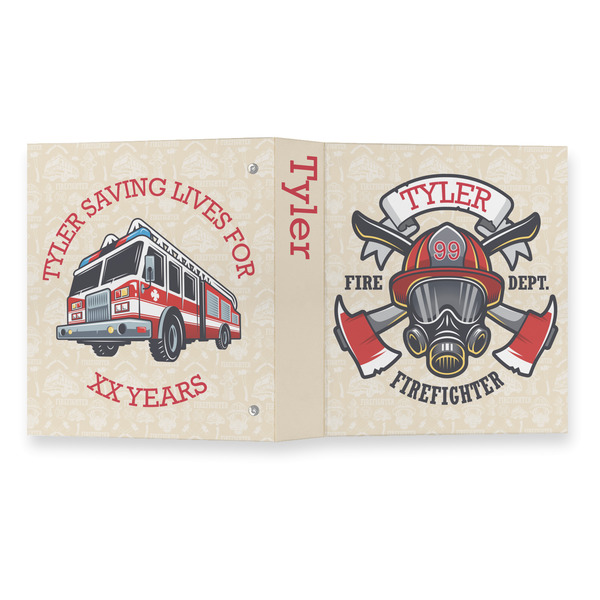 Firefighter 3 Ring Binders - Full Wrap - 1" - OPEN OUTSIDE