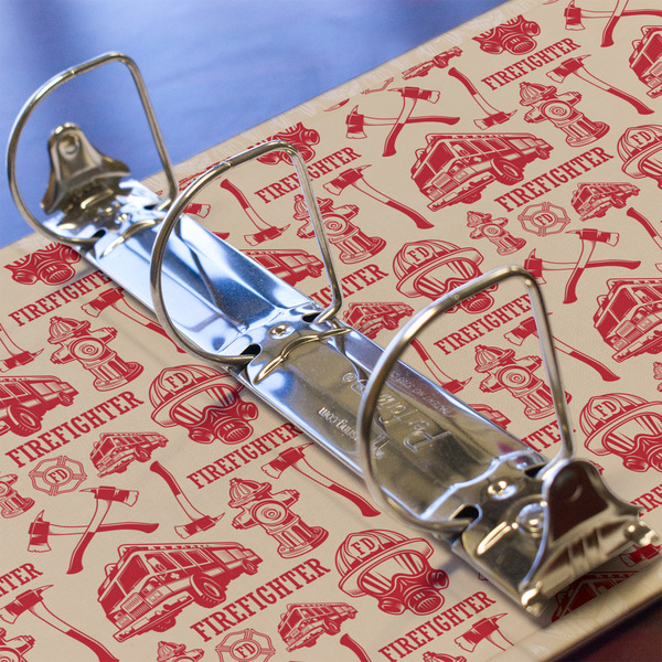 Firefighter 3 Ring Binders - Full Wrap - 2" - DETAIL