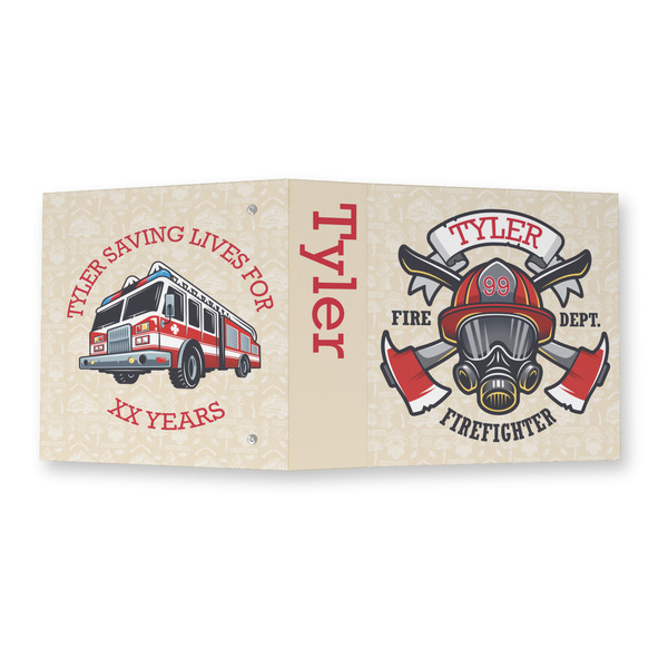 Firefighter 3 Ring Binders - Full Wrap - 2" - OPEN OUTSIDE