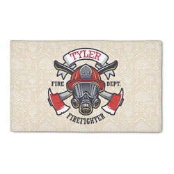 Firefighter 3' x 5' Patio Rug (Personalized)
