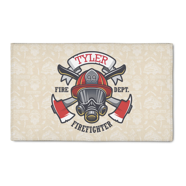 Custom Firefighter 3' x 5' Patio Rug (Personalized)