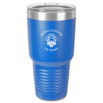 Firefighter 30 oz Stainless Steel Tumbler - Royal Blue - Single-Sided (Personalized)