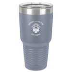 Firefighter 30 oz Stainless Steel Tumbler - Grey - Single-Sided (Personalized)
