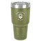 Firefighter 30 oz Stainless Steel Tumbler - Olive - Single-Sided (Personalized)
