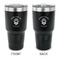 Firefighter 30 oz Stainless Steel Ringneck Tumblers - Black - Double Sided - APPROVAL