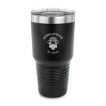 Firefighter 30 oz Stainless Steel Tumbler - Black - Single Sided (Personalized)