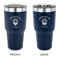 Firefighter 30 oz Stainless Steel Ringneck Tumblers - Navy - Double Sided - APPROVAL