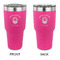 Firefighter 30 oz Stainless Steel Tumbler - Pink - Double Sided (Personalized)
