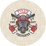 Firefighter Multipurpose Round Labels - 4" (Personalized)