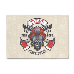 Firefighter 4' x 6' Indoor Area Rug (Personalized)