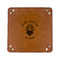 Firefighter 6" x 6" Leatherette Snap Up Tray - FLAT FRONT
