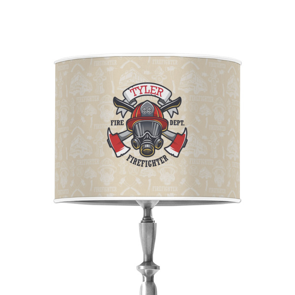 Firefighter 8" Drum Lampshade - ON STAND (Poly Film)
