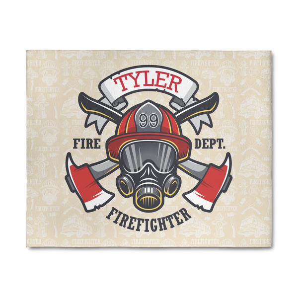 Custom Firefighter 8' x 10' Patio Rug (Personalized)