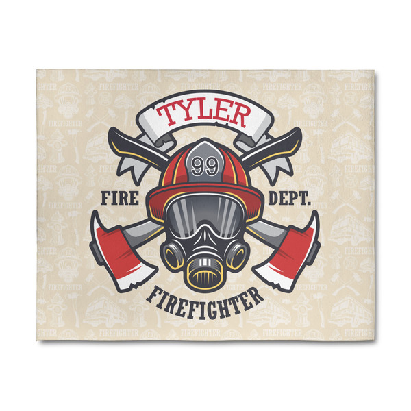 Custom Firefighter 8' x 10' Patio Rug (Personalized)