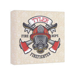 Firefighter Canvas Print - 8x8 (Personalized)