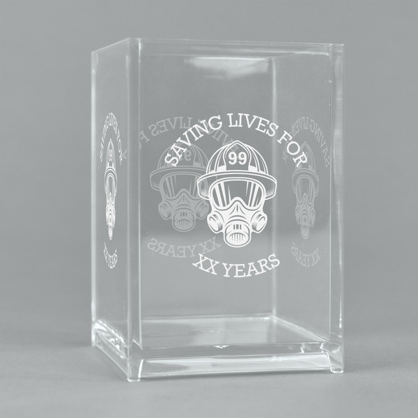 Custom Firefighter Acrylic Pen Holder (Personalized)