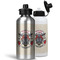 Firefighter Aluminum Water Bottles - MAIN (white &silver)