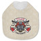 Firefighter Jersey Knit Baby Bib w/ Name or Text