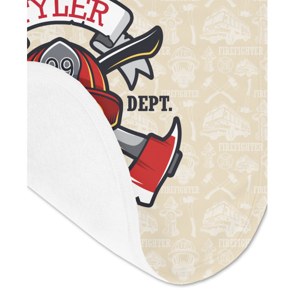 Firefighter Baby Bib - AFT detail