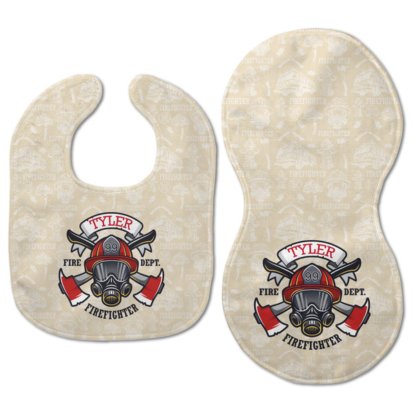 Firefighter Baby Bib & Burp Set - Approval (new bib & burp)