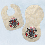 Firefighter Baby Bib & Burp Set w/ Name or Text