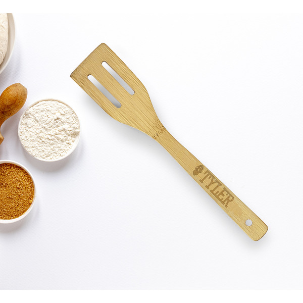 Firefighter Bamboo Slotted Spatulas - LIFESTYLE